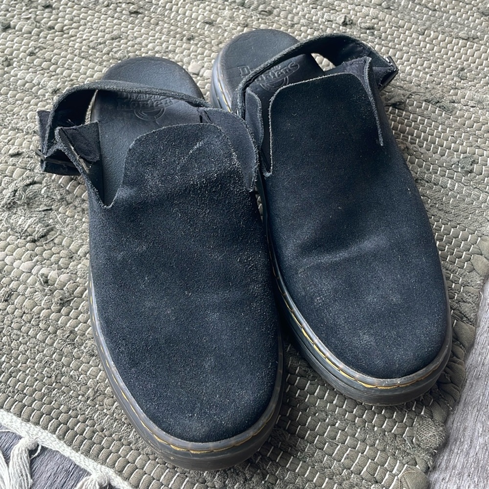 Dr. Marten Carlson Suede Slingback Mules